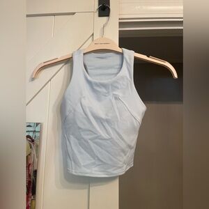 Light Blue Lululemon Cropped Tank